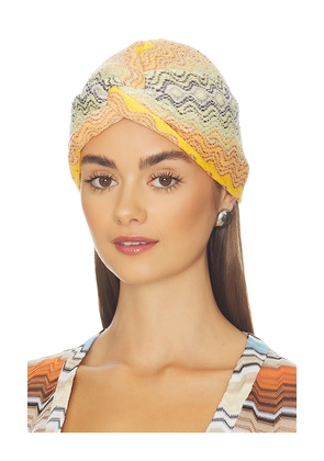 Missoni Turban in Yellow Multi in Yellow.