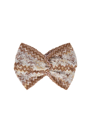 Missoni Headband in Brown Multi in Brown.