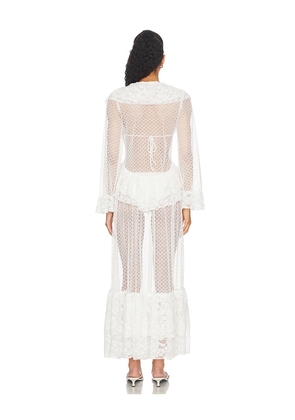 My Beachy Side Laurel Maxi Dress in Ivory. Size S. Also in M, L.
