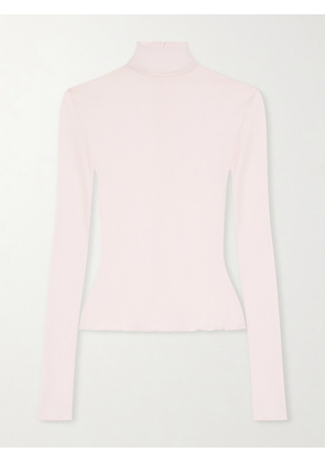THE PARK - Dakota Lyocell Turtleneck Top - Pink - x small,small,medium,large,x large