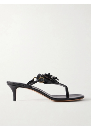 Isabel Marant - Leather Thong Embellished Sandals - Black - FR36,FR37,FR38,FR39,FR40,FR41