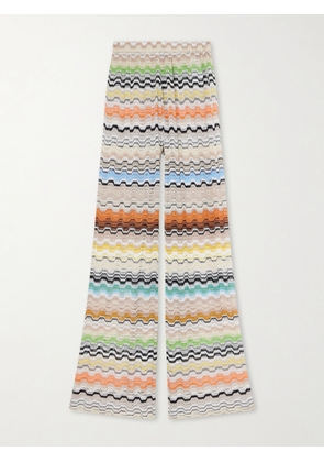 Missoni - Striped Crochet-knit Wide-leg Pants - Multi - IT36,IT38,IT40,IT42,IT44,IT46,IT48