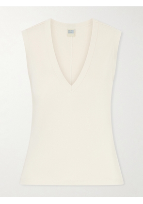 FLORE FLORE - Dewi Organic Cotton-jersey Tank - Neutrals - x small,small,medium,large,x large