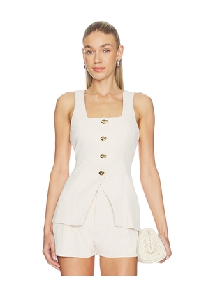 SNDYS Remmi Vest in Cream. Size S. Also in L, M, XL, XS.