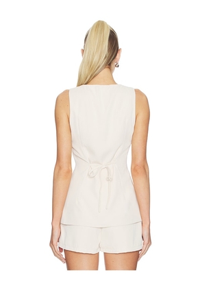 SNDYS Remmi Vest in Cream. Size S. Also in L, M, XL.