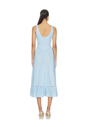 PEIXOTO Liam Midi Dress in Baby Blue. Size S. Also in XS.