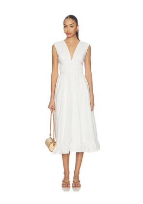 PEIXOTO Ava Midi Dress in White. Size S. Also in L, M, XL, XS.