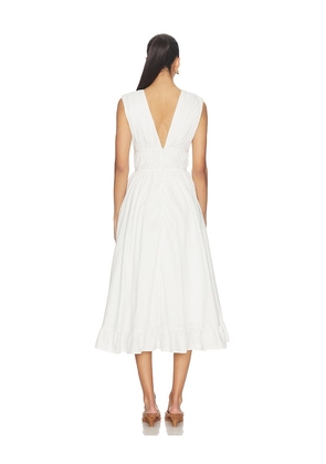 PEIXOTO Ava Midi Dress in White. Size S. Also in XS, M, L, XL.