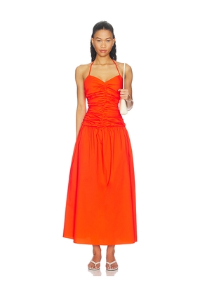 Solid & Striped The Adina Dress in Orange. Size XS. Also in S, M, L.