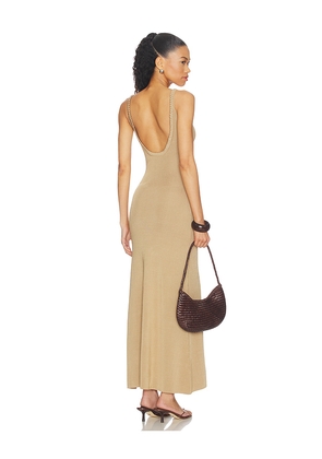 Solid & Striped The Aria Dress in Tan. Size XS. Also in S, M, L.