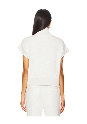 Varley Kelly Half Zip Sweatshirt in Ivory. Size M. Also in L, XL.