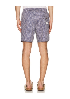 Rhythm Heritage Java Beach Short in Blue. Size 30. Also in 32, 33, 34, 36.