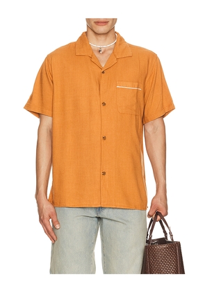 Rhythm Daytona Shirt in Brown. Size S. Also in M, L, XL/1X.