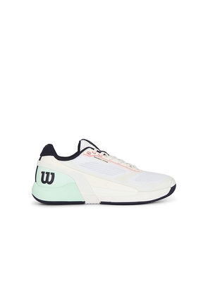 Wilson Rush Pro 5 Tennis Shoe in White. Size 8. Also in 9, 10, 11, 12, 13.