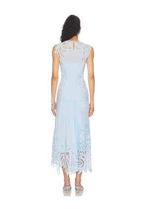 Ulla Johnson Idra Lace Applique Dress in Baby Blue. Size 0. Also in 2, 4, 8, 10.