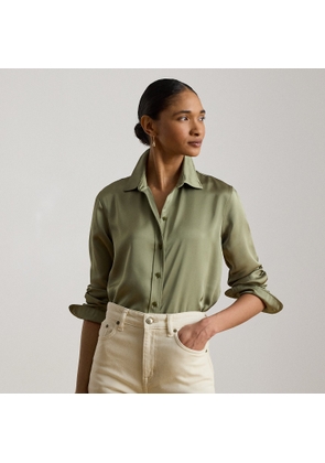 Classic Fit Satin Charmeuse Shirt