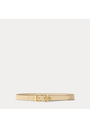 Logo-Keeper Suede Skinny Belt