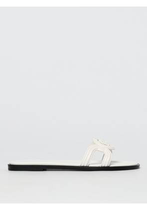 VERSACE Heeled Sandal Woman color White
