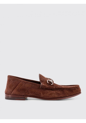 GUCCI Loafers Men color Brown