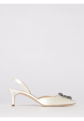 MANOLO BLAHNIK Pump Woman color Cream