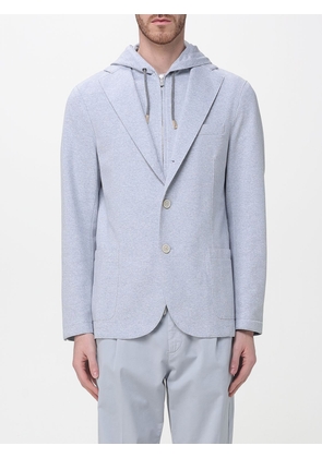 ELEVENTY Jacket Men color Gnawed Blue