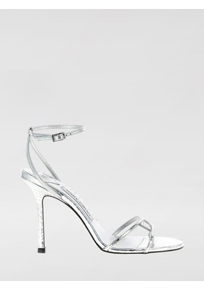 JIMMY CHOO Heeled Sandal Woman color Silver