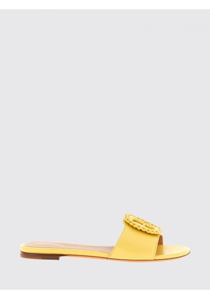 SANTONI Heeled Sandal Woman color Yellow