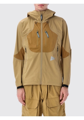 AND WANDER Jacket Men color Beige