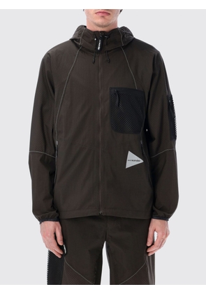 AND WANDER Jacket Men color Grey