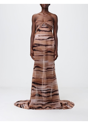 ELISABETTA FRANCHI Dress Woman color Camel