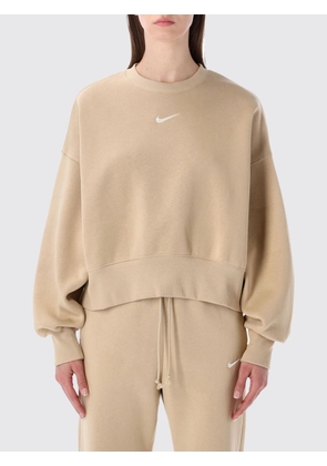 NIKE Sweatshirt Woman color Beige