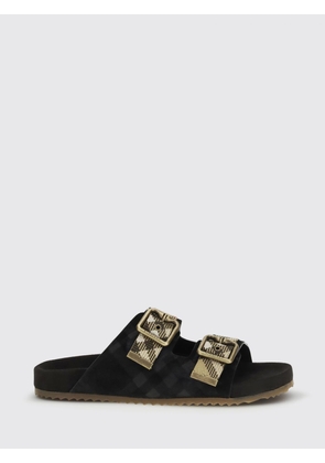 BURBERRY Heeled Sandal Woman color Black