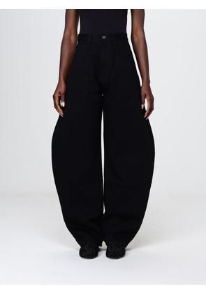 ALAÏA Jeans Woman color Black