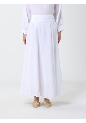 120% LINO Skirt Woman color White
