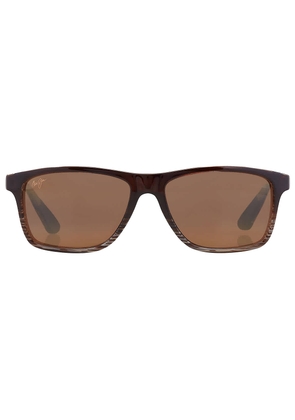 Maui Jim Onshore HCL Bronze Rectangular Mens Sunglasses H798-01 58