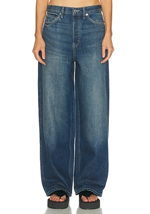 EB Denim Brea Relaxed Baggy Jeans in Arrowwood - Blue. Size 28 (also in 24, 25, 26, 29, 30).