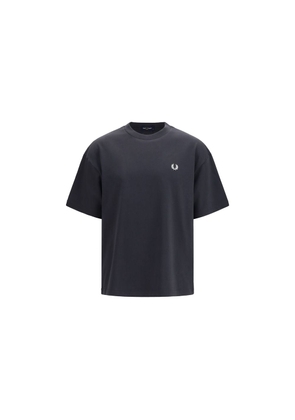 Fred Perry Black Cotton T-Shirt - L