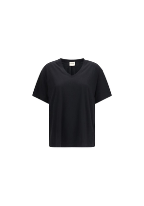 Khaite Black Cotton T-Shirt - M