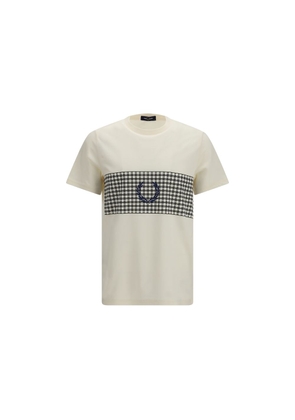 Fred Perry Beige Cotton T-Shirt - L