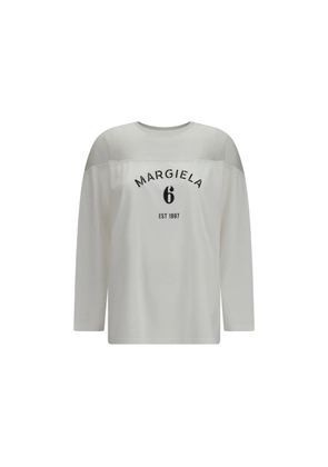 MM6 White Cotton Long Sleeve T-Shirt - L