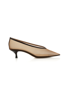 Le Monde Beryl Babouche Mesh Kitten Heel Pumps - Moda Operandi