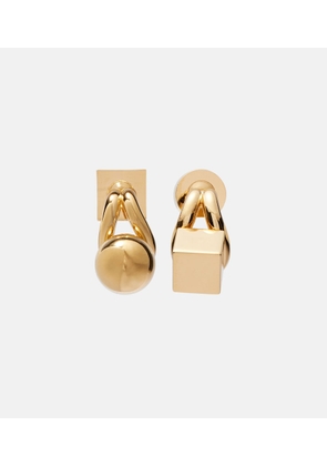 Jacquemus Les Boucles Nodo asymmetric drop earrings