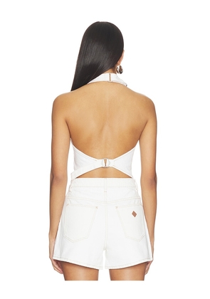 Abrand Cest La Vie Top in Ivory. Size L. Also in M, S, XL, XS.