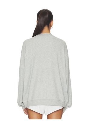 Boys Lie Athletic Dept V3 Kara Crewneck Sweatshirt in Light Grey. Size M/L. Also in XS/S, XL/XXL.