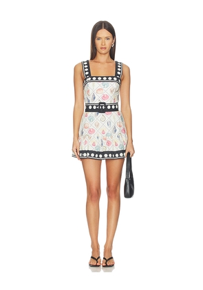 Amanda Uprichard x REVOLVE Lena Romper in White,Black. Size L. Also in XS, S, M, XL.