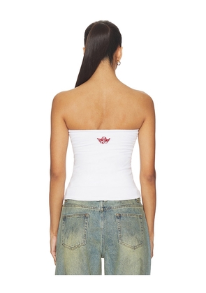 Boys Lie Boys Lie Stud Wrangler Tube Top in White. Size L. Also in XS, S, M, XL.