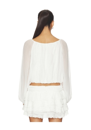 Amanda Uprichard x REVOLVE Dallas Top in Ivory. Size L. Also in M, S, XL, XS.