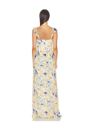 Amanda Uprichard x REVOLVE Maxi Dress in Peach. Size L. Also in M, S, XS.