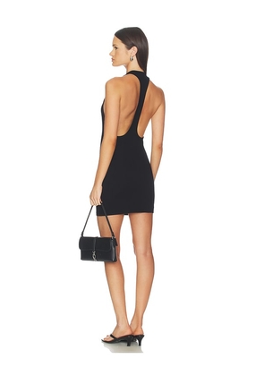 COTTON CITIZEN The Verona Racerback Mini Dress in Black. Size L. Also in XS, S, M.