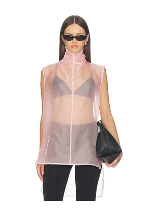AEXAE x REVOLVE Silk Organza Roll Top in Rose. Size L. Also in XXS, XS, S, M.